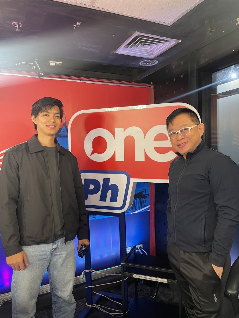 Mark Mercado at the OnePH CIGNAL TV studio after a coverage appearance
