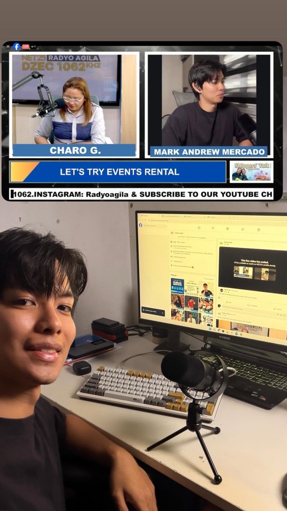 Mark Mercado interviewed on Radyo Agila Shoppers’ Talk